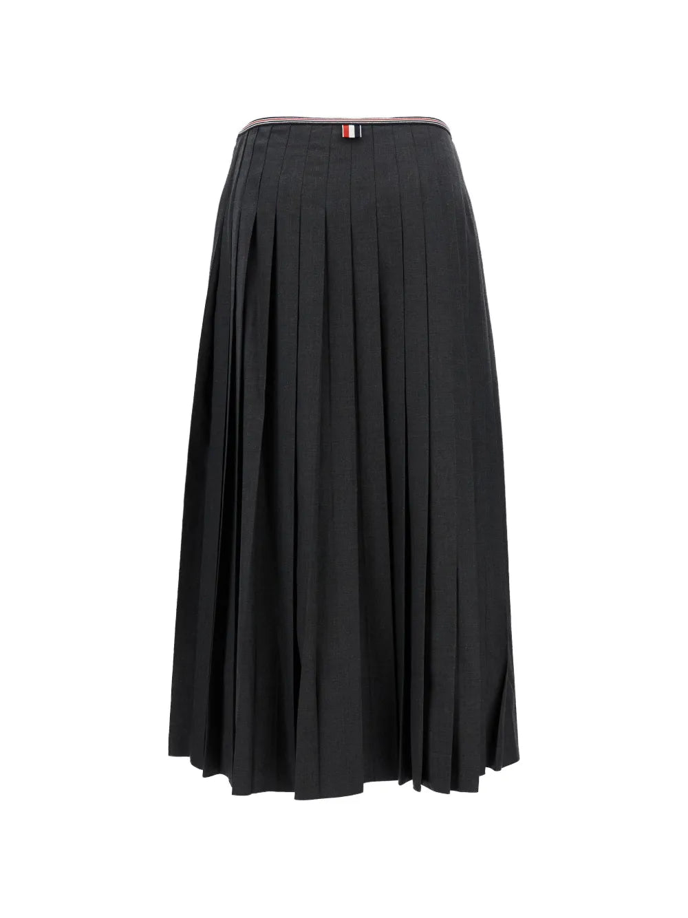 Calf Length Narrow Pleated Skirt