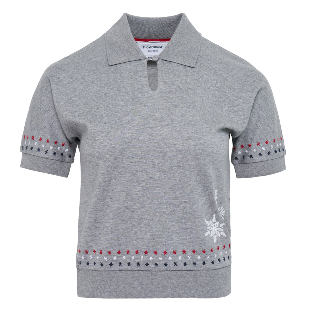 Short Sleeve Dolman Keyhole Polo