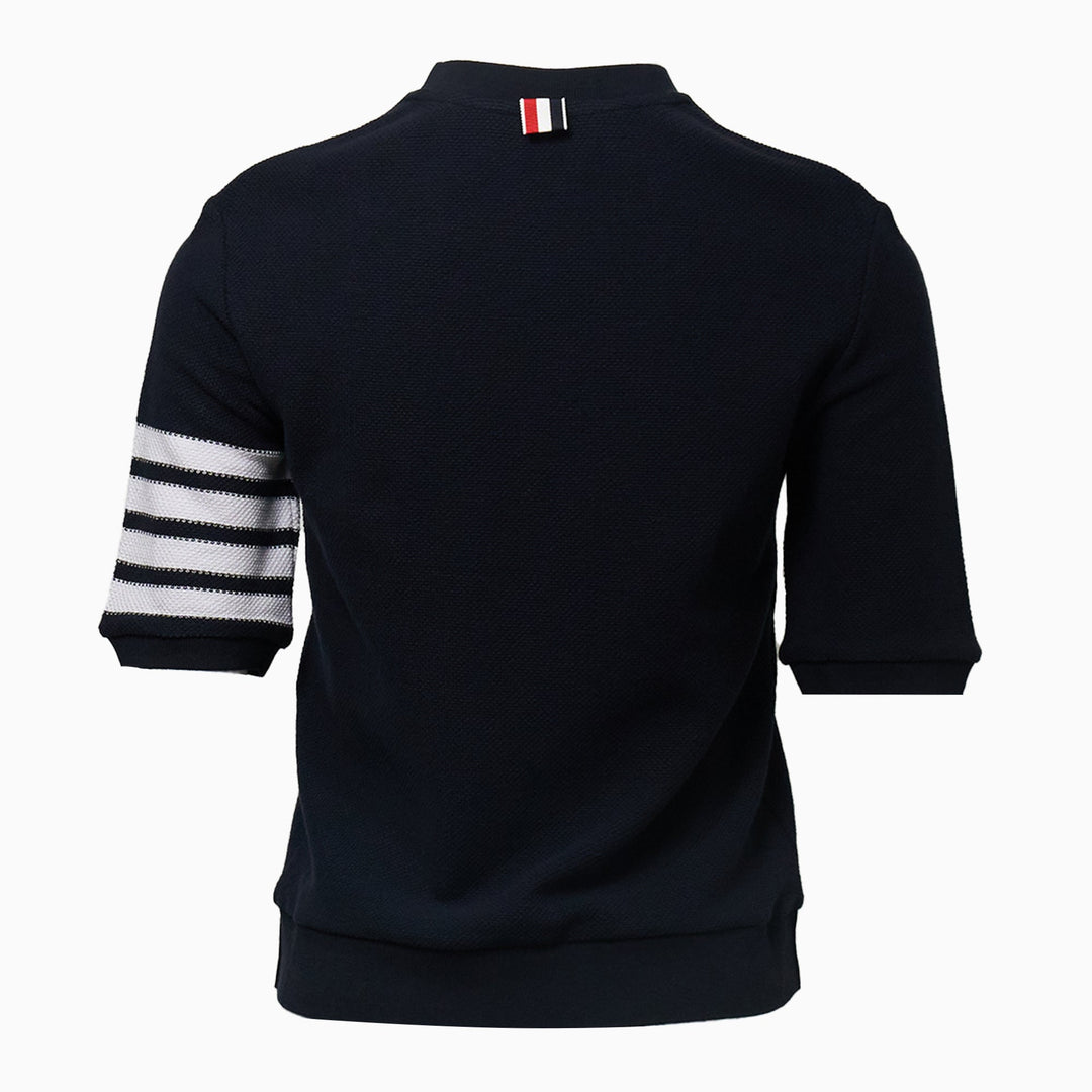 Rib Cuff Tee Textured Pique