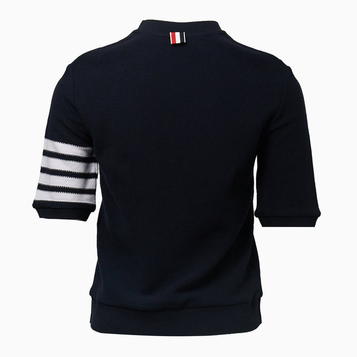 Rib Cuff Tee Textured Pique