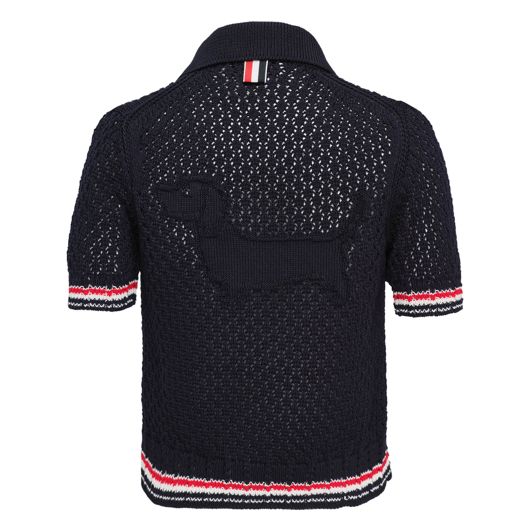 Hector Pointelle Stitch Polo