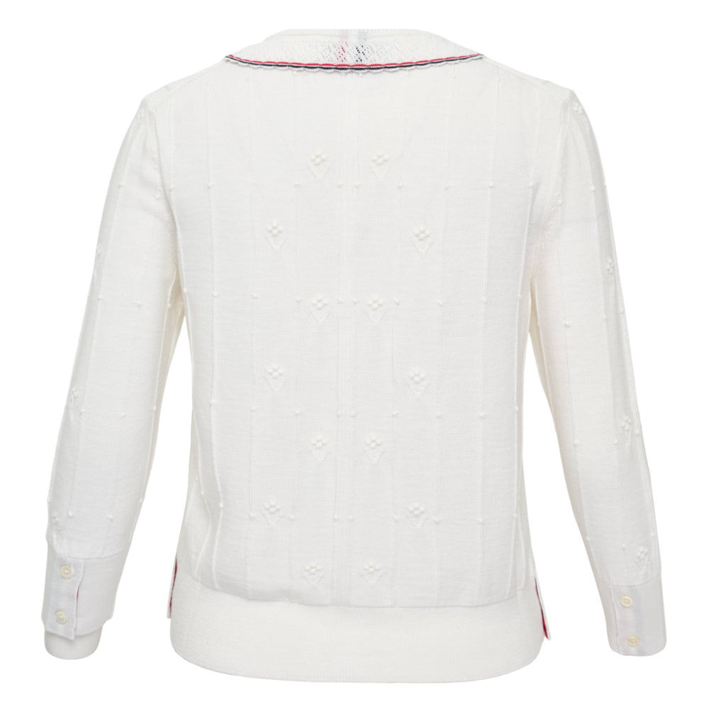 Thom Browne Bobble Stitch 3/4 Sleeve Knit Cardigan - view 2