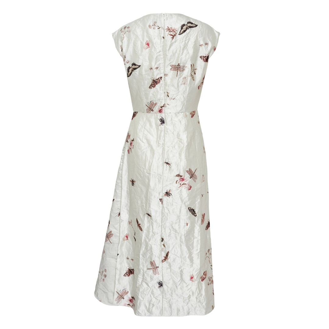 Short Sleeve Draped Dress