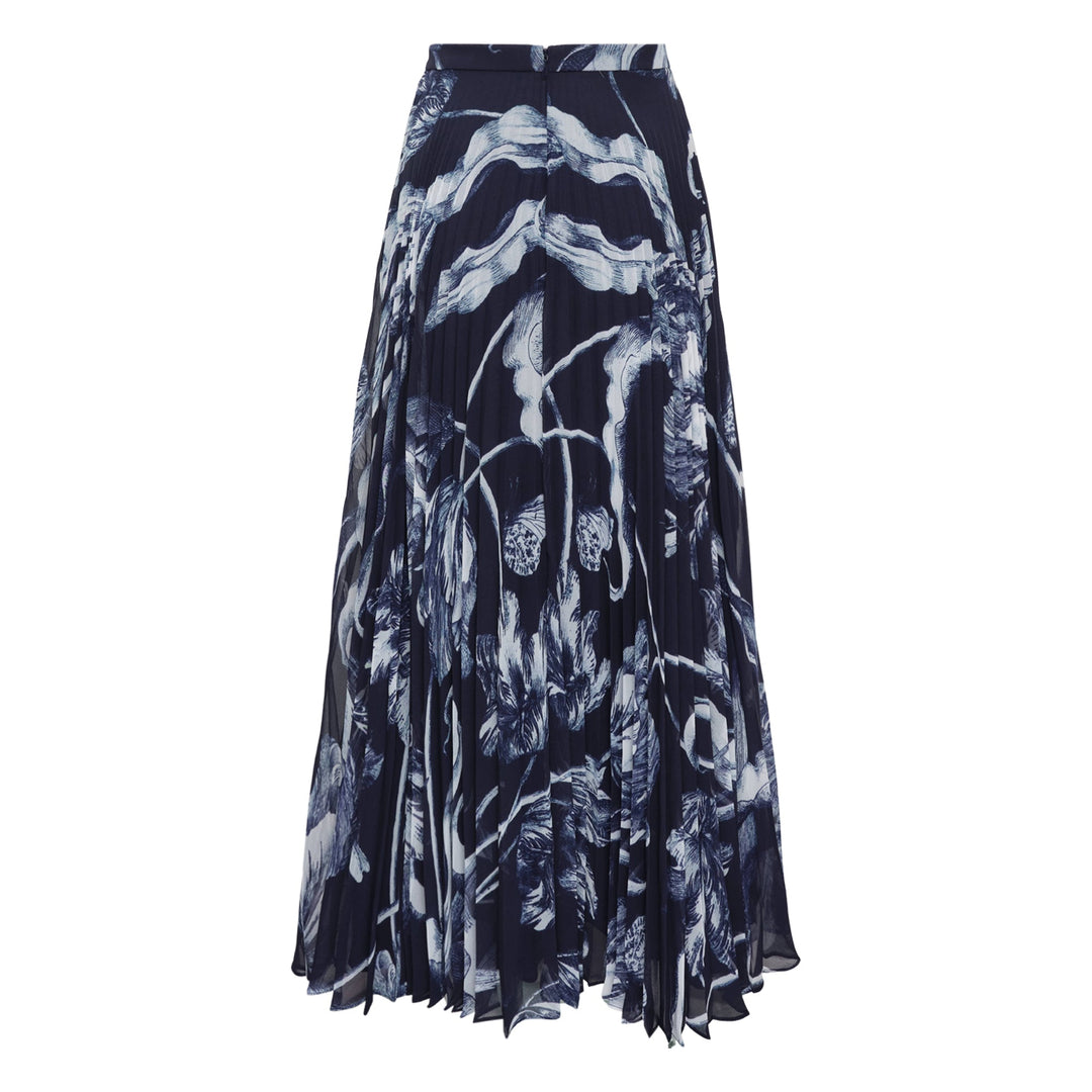 Pleated Midi Skirt