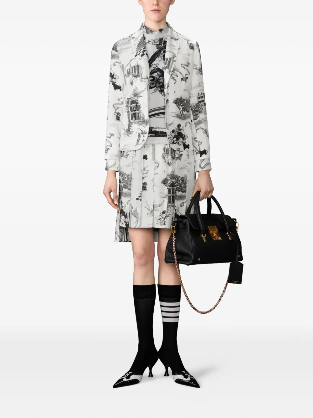Classic Bermuda Length Pleat Skirt