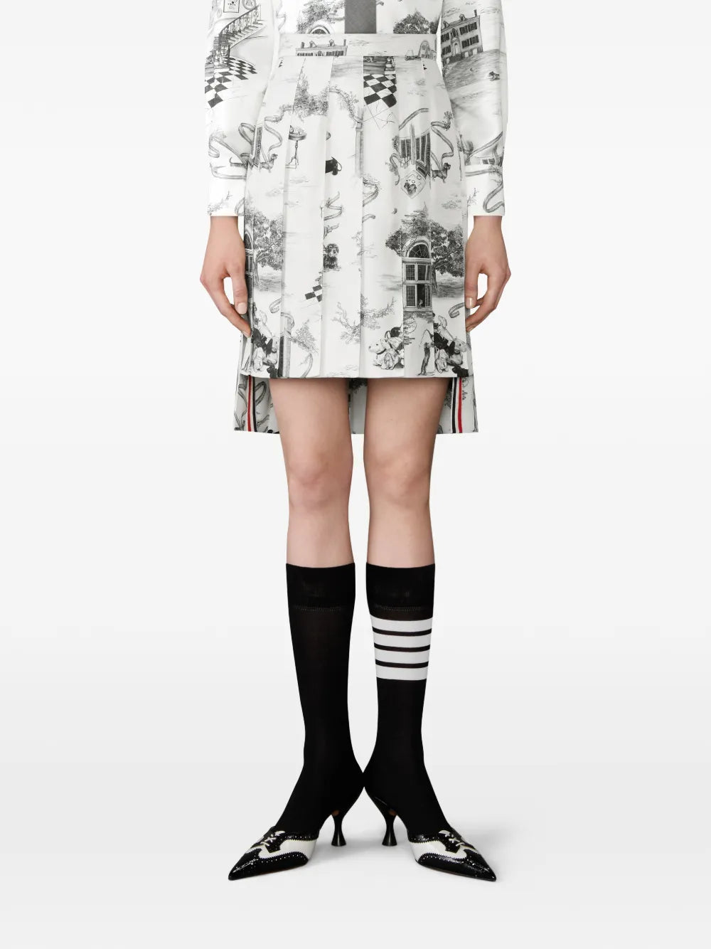 Classic Bermuda Length Pleat Skirt