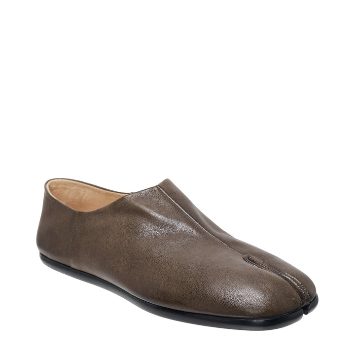 Tabi Babouche Camel Leather