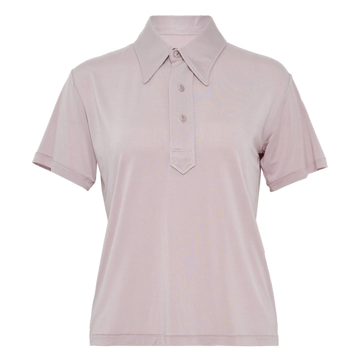 Cupro Jersey Polo Shirt