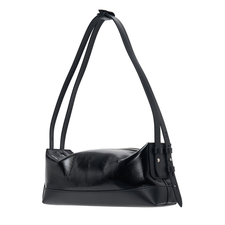 Baguette Small Wrinkled Glossy Bag