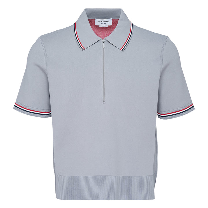 Thom Browne Intarsia Half Zip Polo – Available at Club 21, Official Retailer in Singapore, Malaysia & Thailand with Global Shipping Online