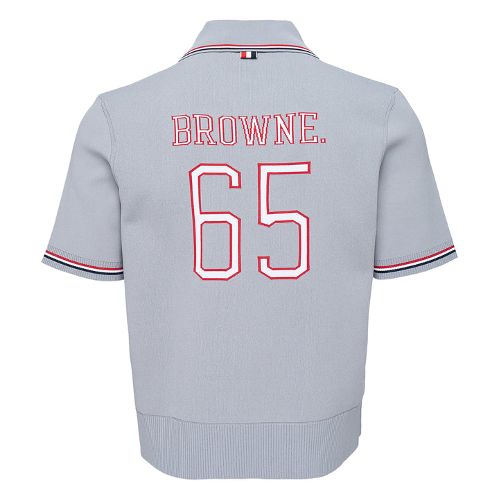 Thom Browne Intarsia Half Zip Polo – Available at Club 21, Official Retailer in Singapore, Malaysia & Thailand with Global Shipping Online