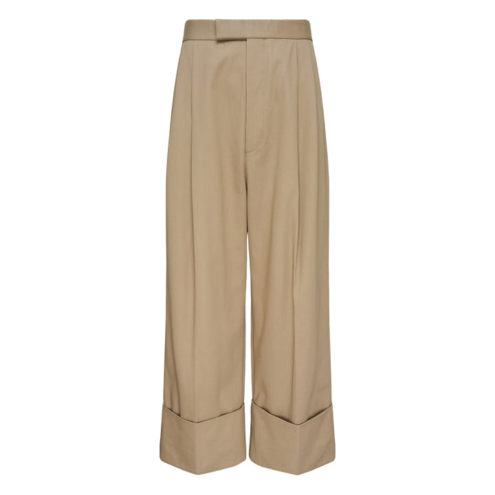 High Rise Double Pleat Trousers