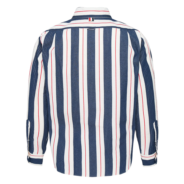 Round Hem Zip Up Shirt