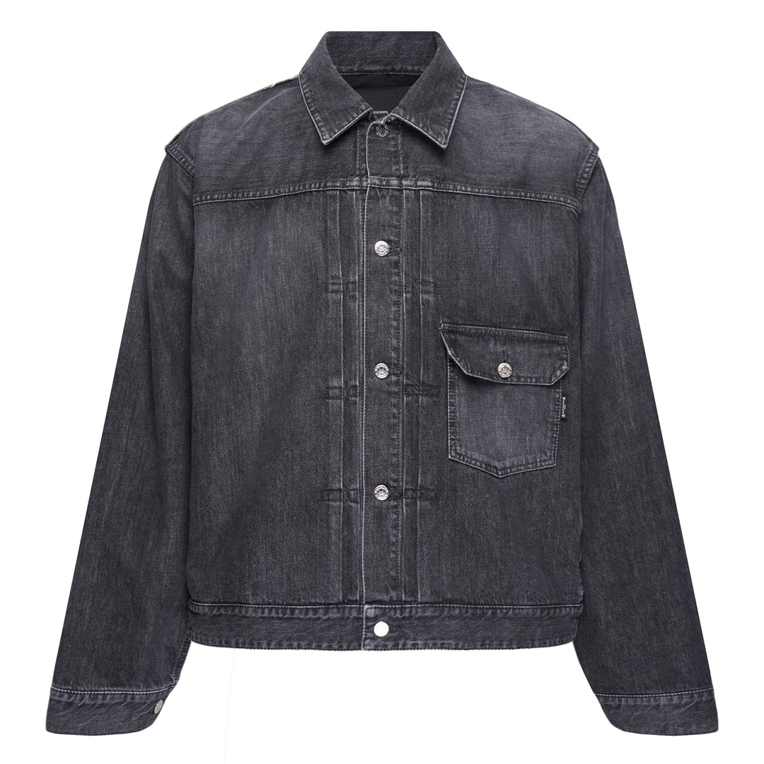 Patchwork Jacquard Denim Jacket