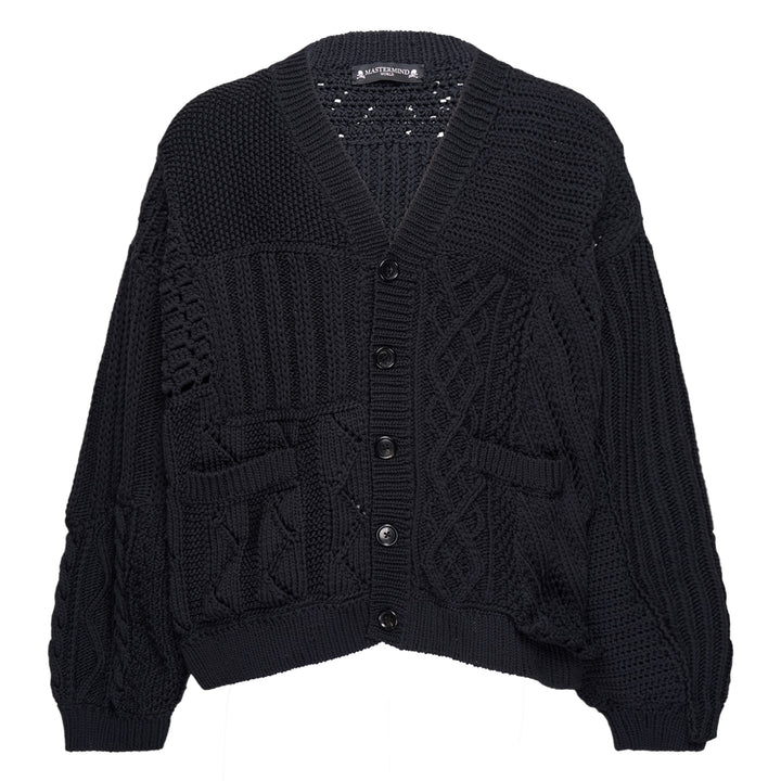 Oversized Hand Knitted Patchwork Cardigan