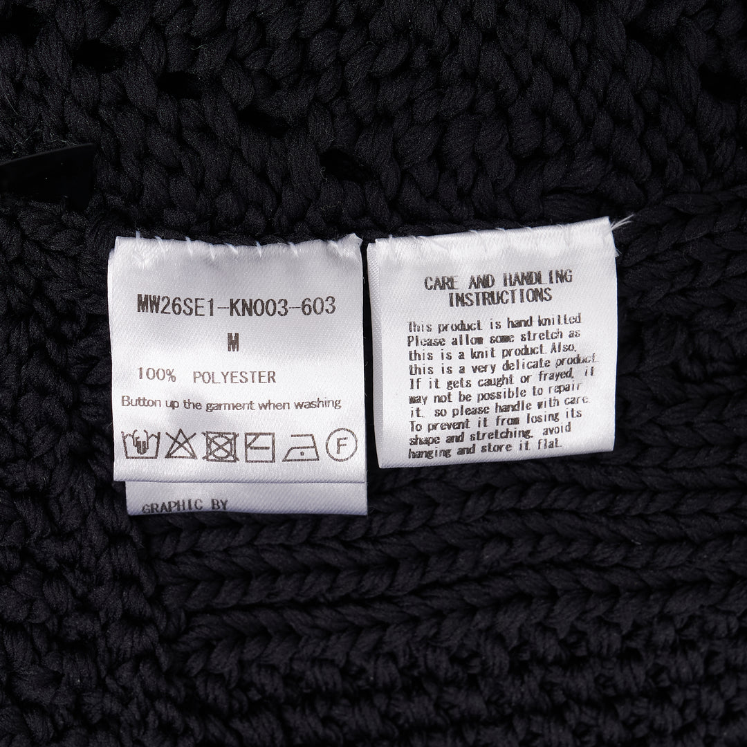 Oversized Hand Knitted Patchwork Cardigan