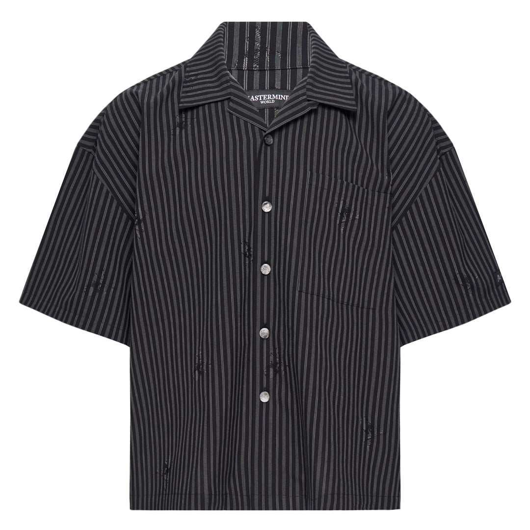 Loose Fit Multi Stripe Short Sleeve Shirt