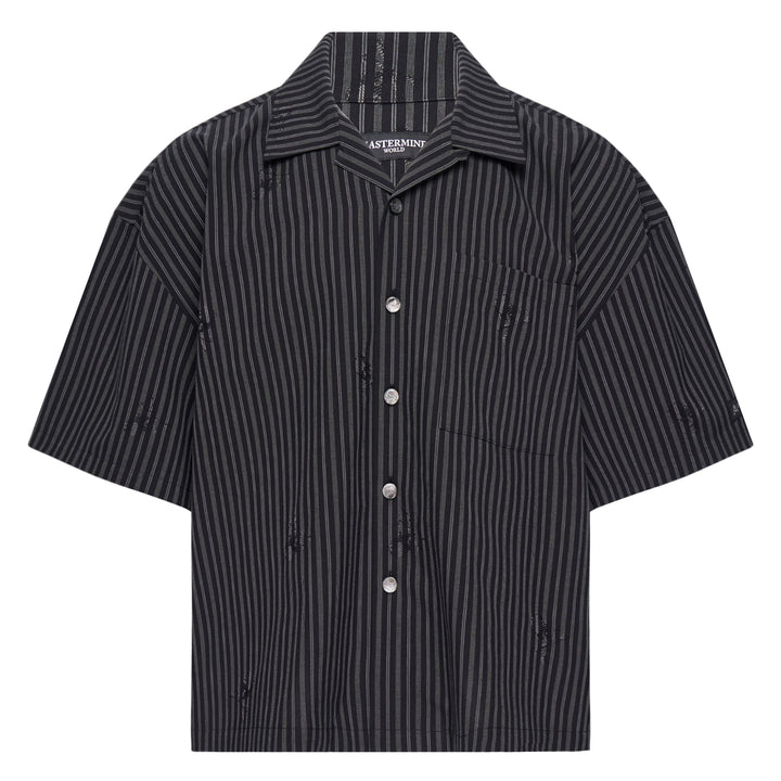 Loose Fit Multi Stripe Short Sleeve Shirt