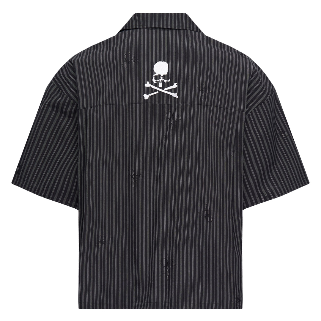 Loose Fit Multi Stripe Short Sleeve Shirt