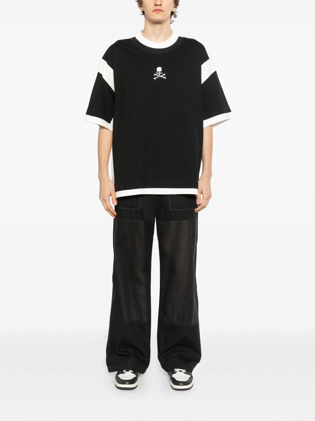 Boxy Fit Outlined Short Sleeve Tee