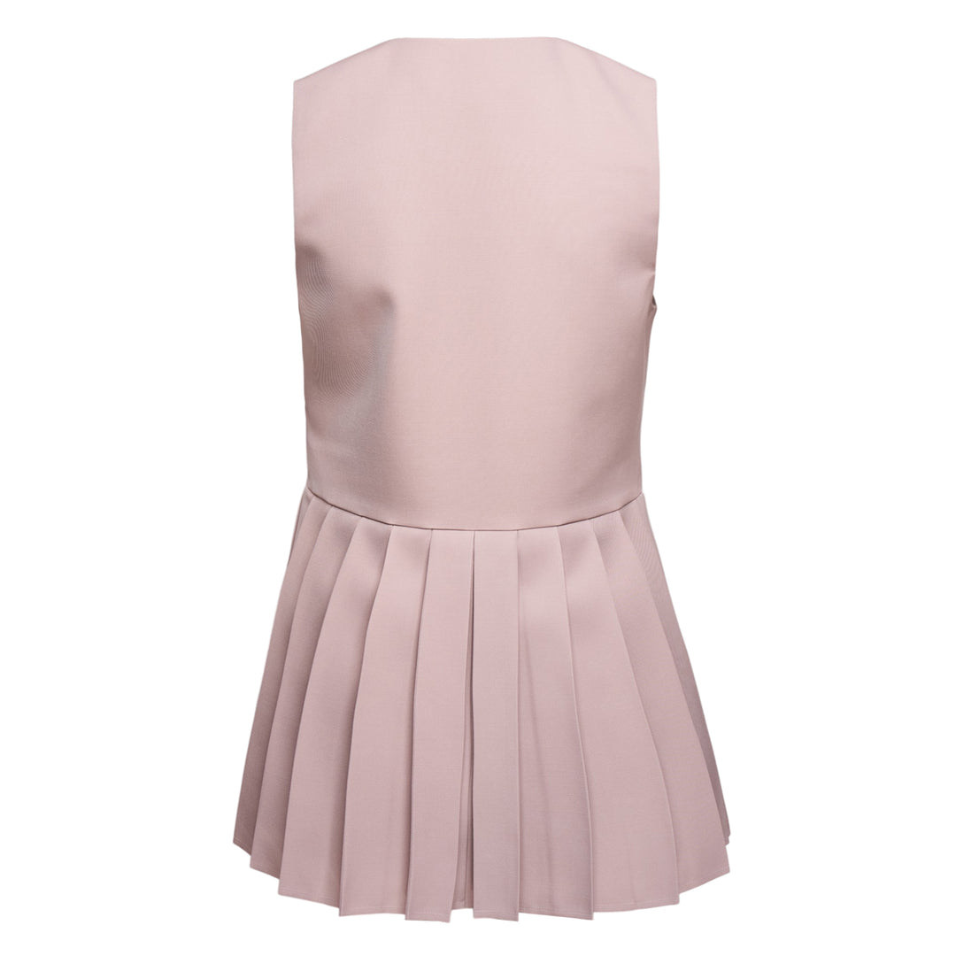 Sharp Wool Gabardine Top