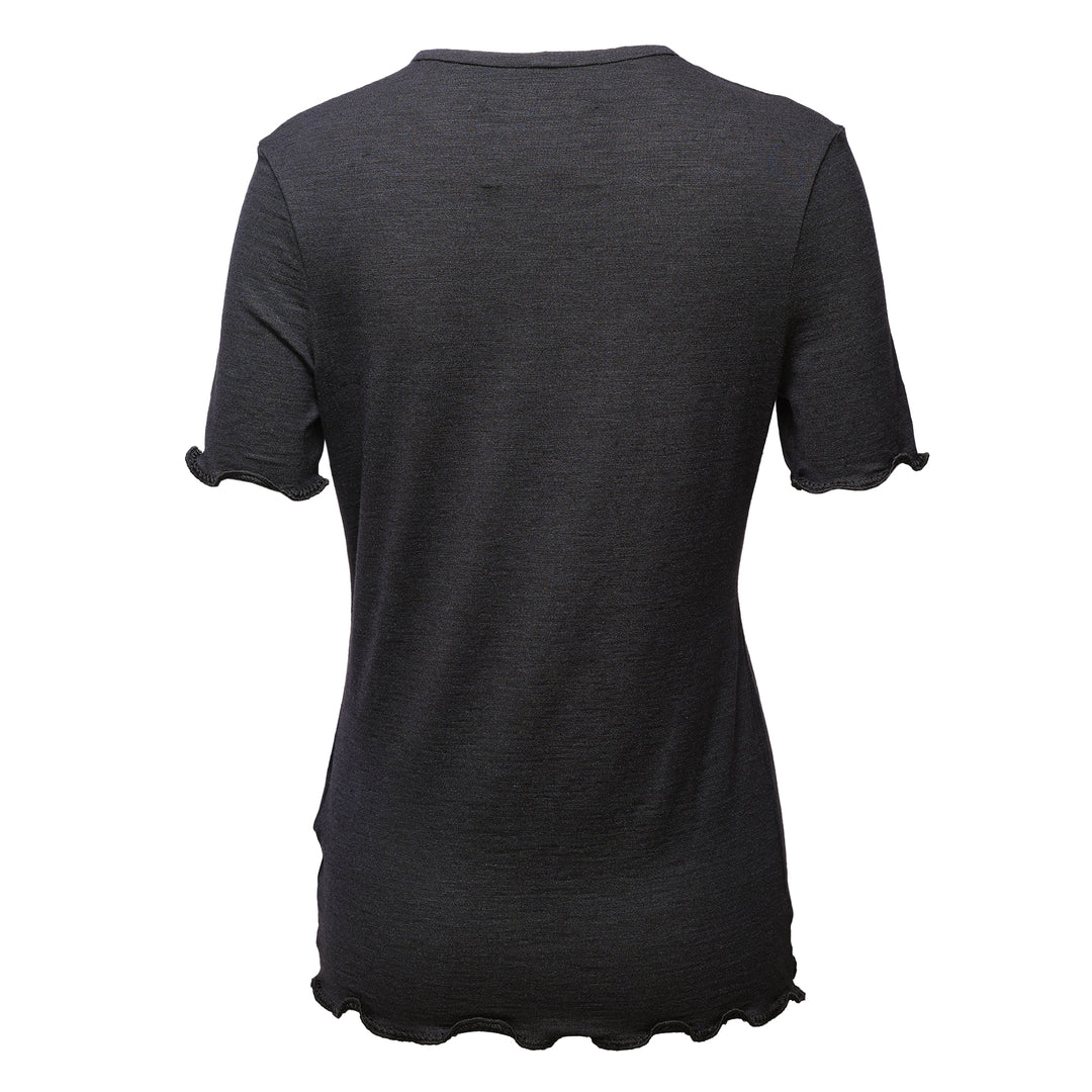 Embroidered Stretch Silk Linen Top