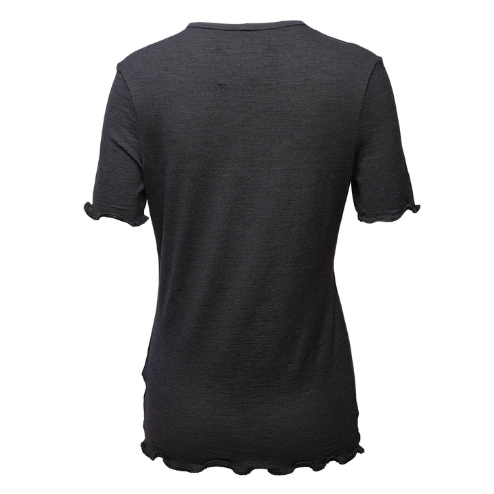 Embroidered Stretch Silk Linen Top