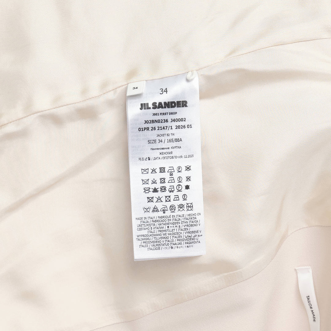 Sharp Wool Gabardine Jacket