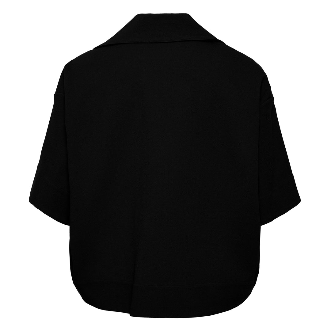 Polo Short Sleeve Crepe Textured