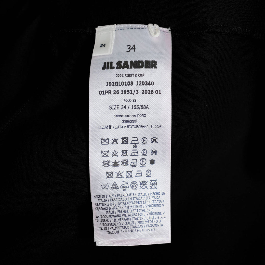 Polo Short Sleeve Crepe Textured