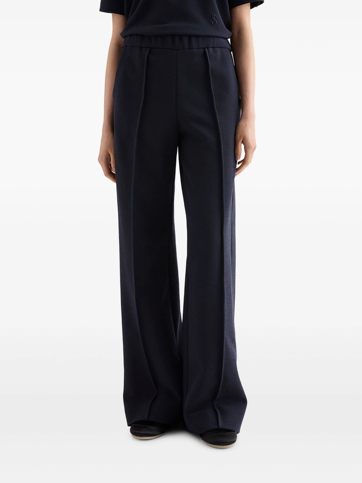 Technical Compact Cotton Trousers