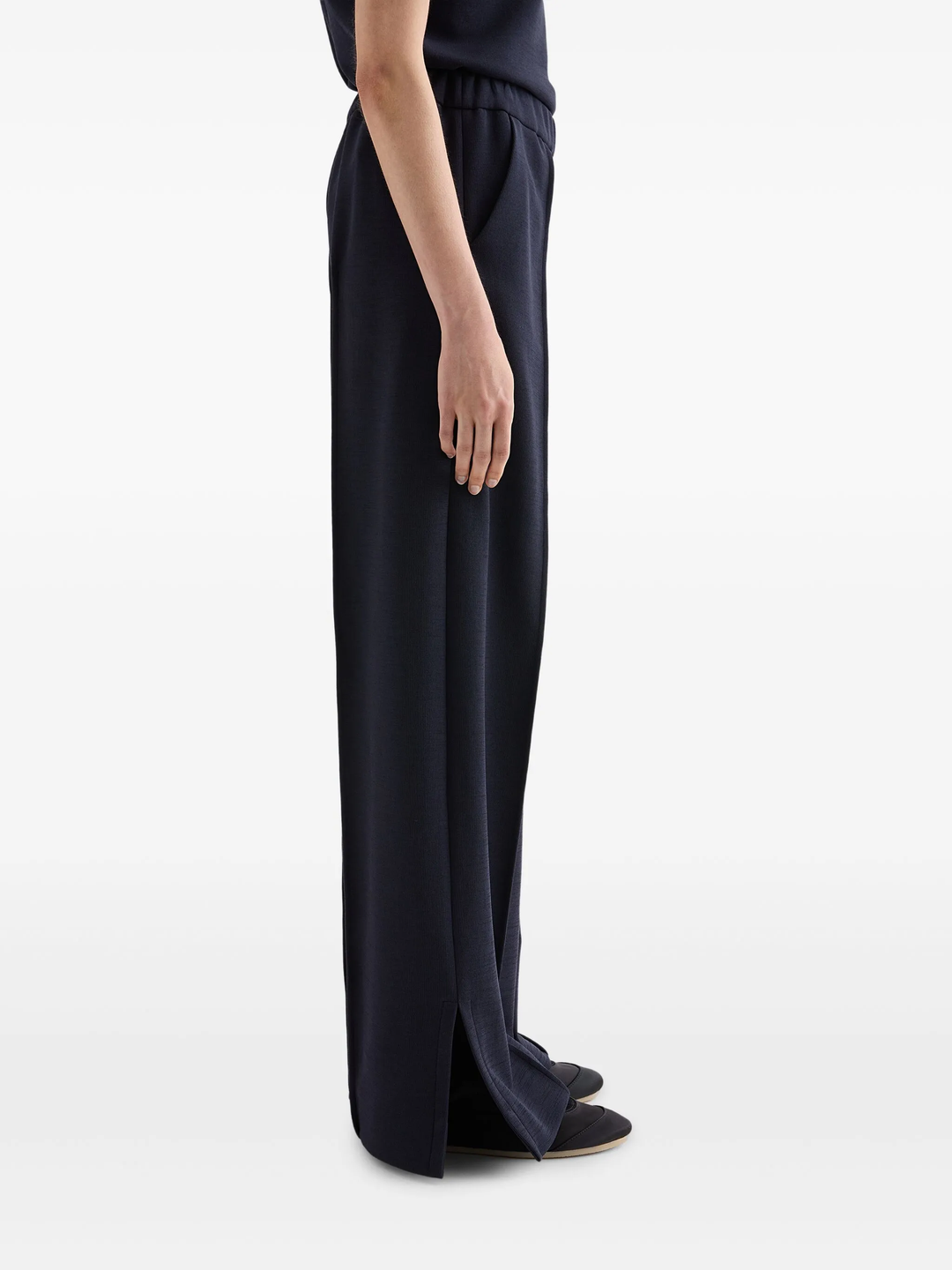 Technical Compact Cotton Trousers