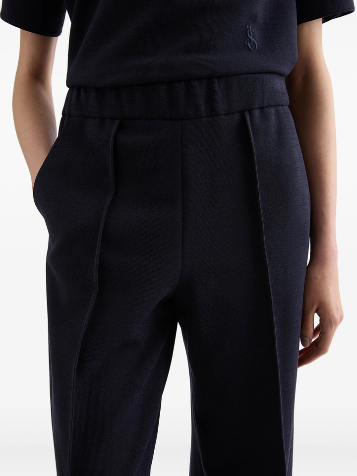 Technical Compact Cotton Trousers