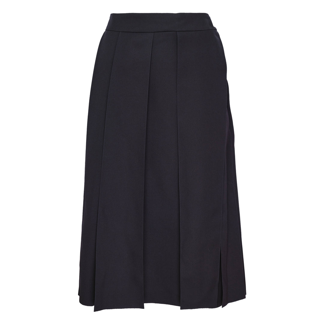 Sharp Wool Gabardine Skirt
