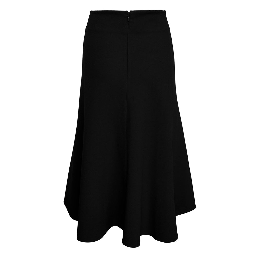 Jil Sander Crepe Textured Matt Viscose Skirt - view 2