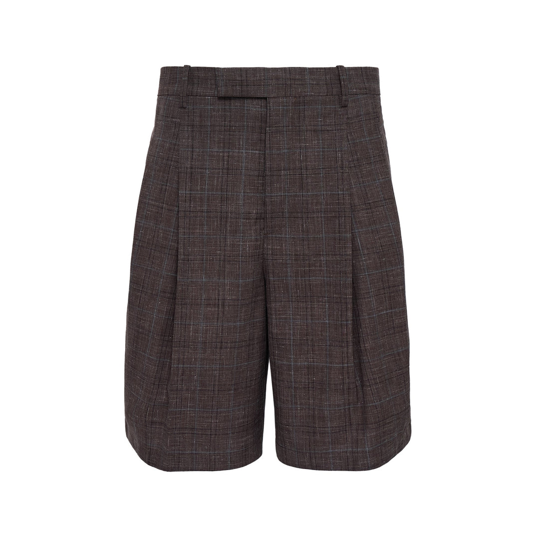 Wool Linen Trouser Shorts