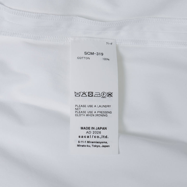 Cotton Poplin Short Sleeve Shirt