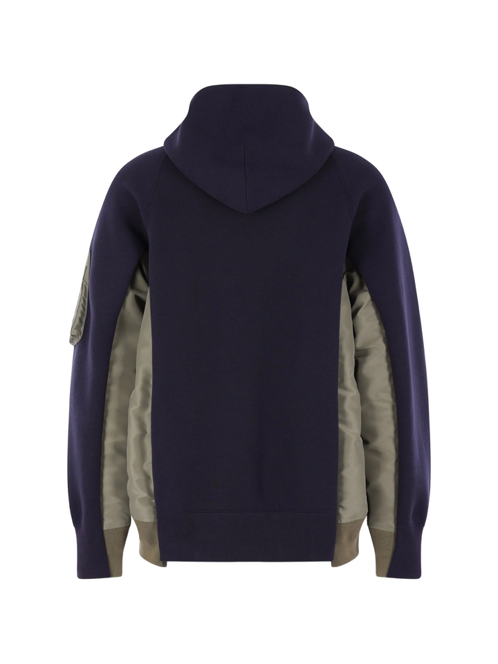 Sponge Sweat Nylon Twill Hoodie