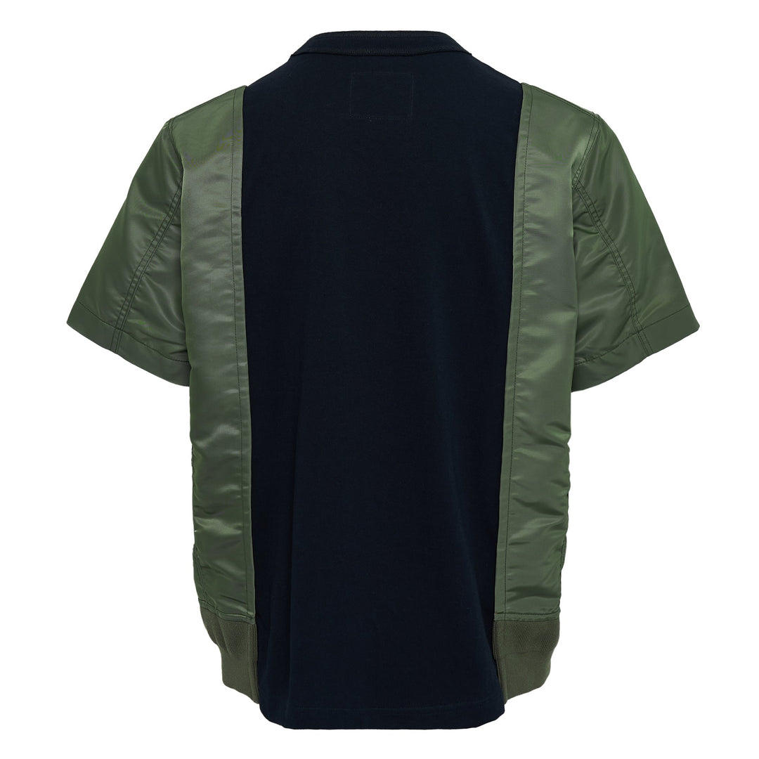 Nylon Twill Cotton Jersey Tee