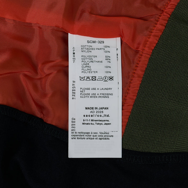 Nylon Twill Cotton Jersey Tee