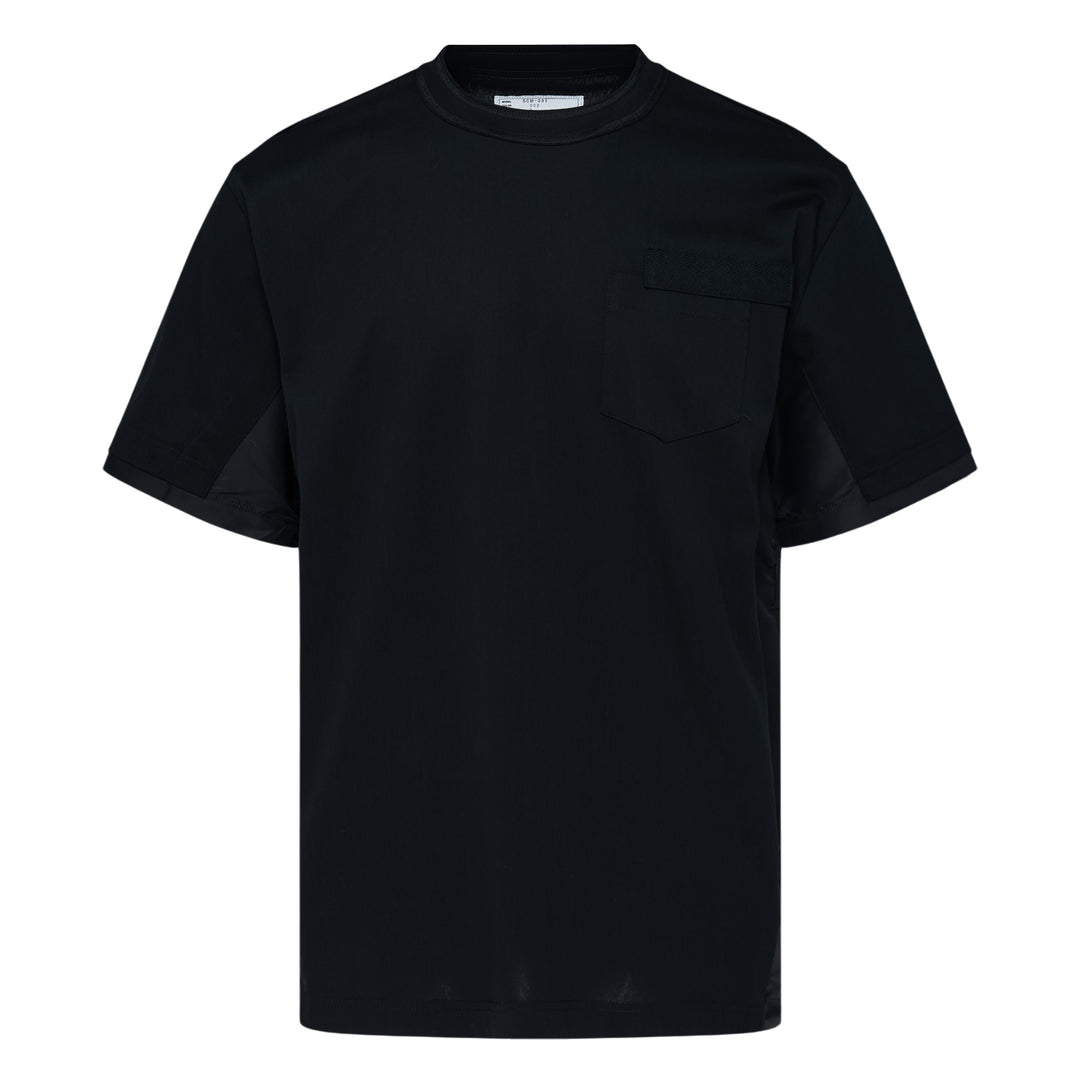Nylon Twill Cotton Jersey T-Shirt