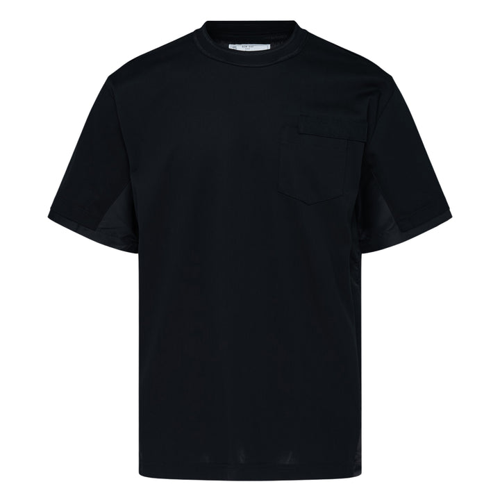 Nylon Twill Cotton Jersey T-Shirt
