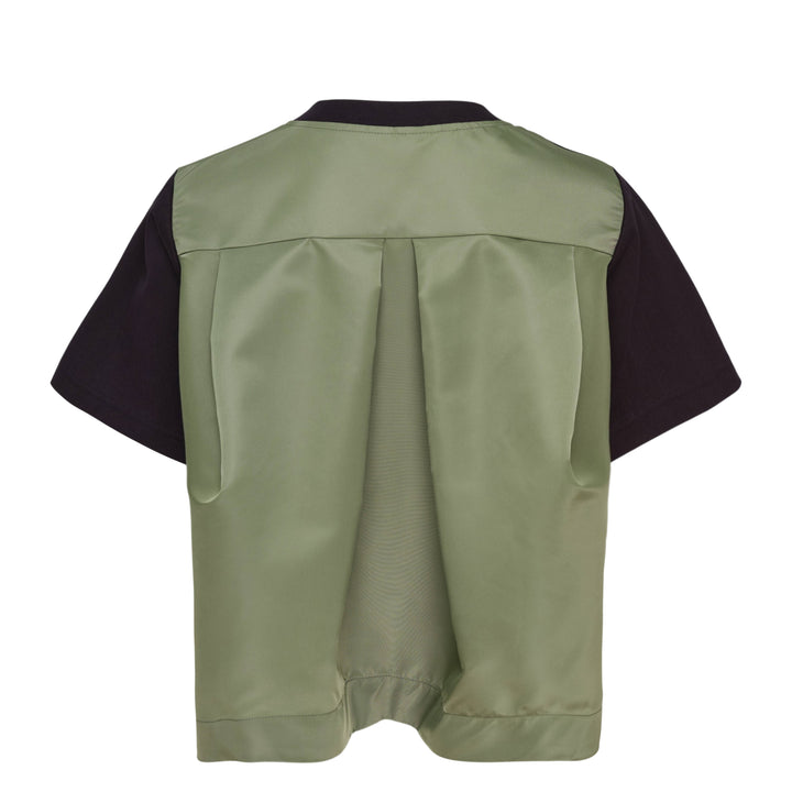 Nylon Twill Cotton Jersey T-Shirt