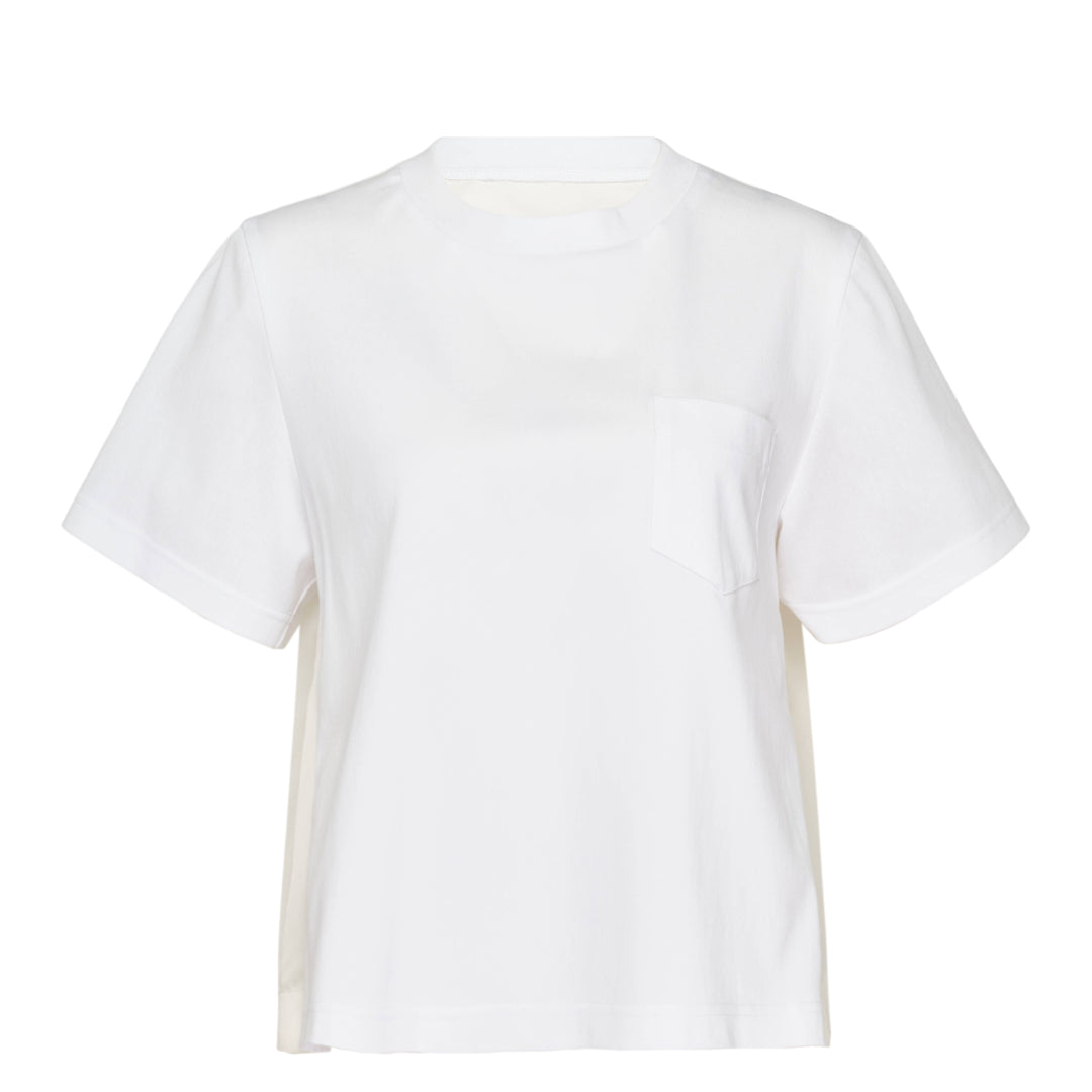 Nylon Twill Cotton Jersey T-Shirt
