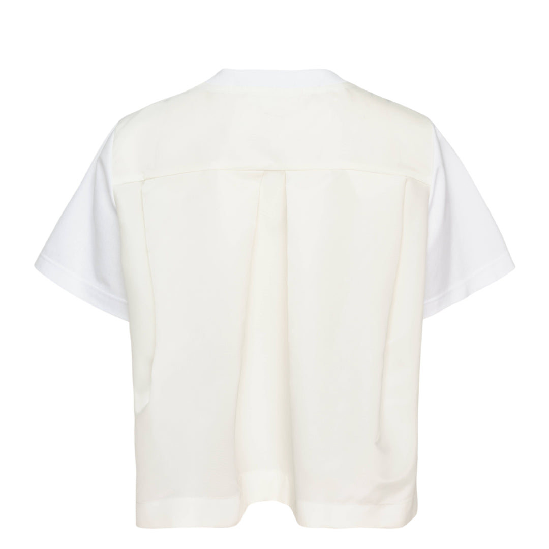 Nylon Twill Cotton Jersey T-Shirt
