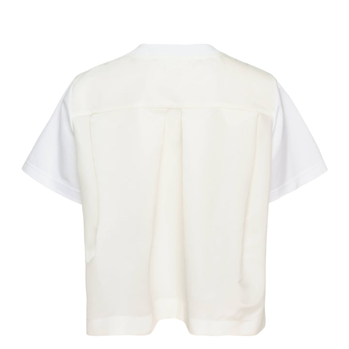 Nylon Twill Cotton Jersey T-Shirt