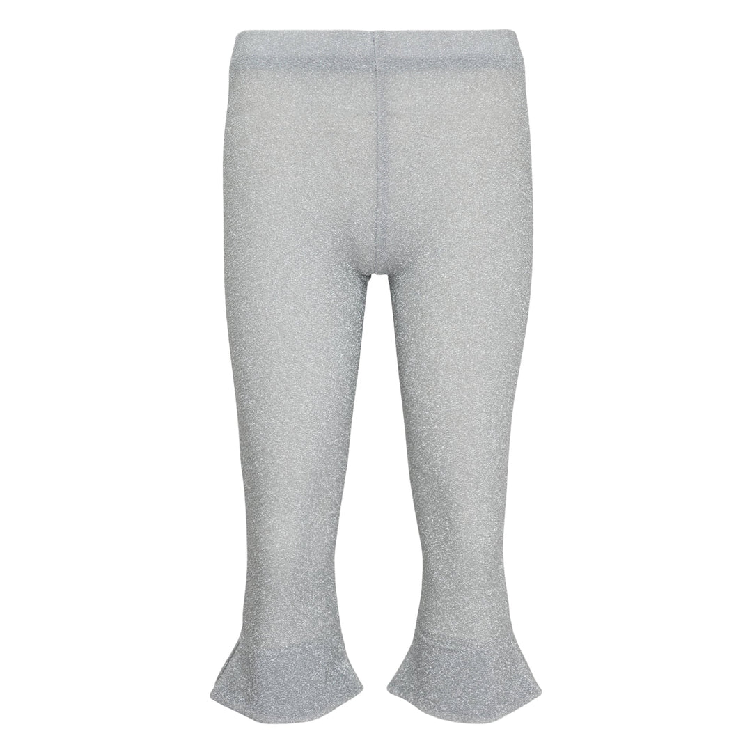 Silver Glitter Capri Pants