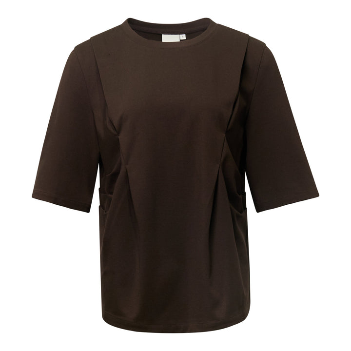 Brown Ponte T-Shirt