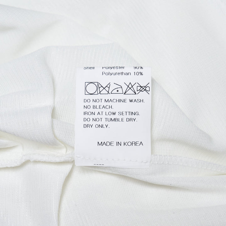 White Ponte Side T-Shirt