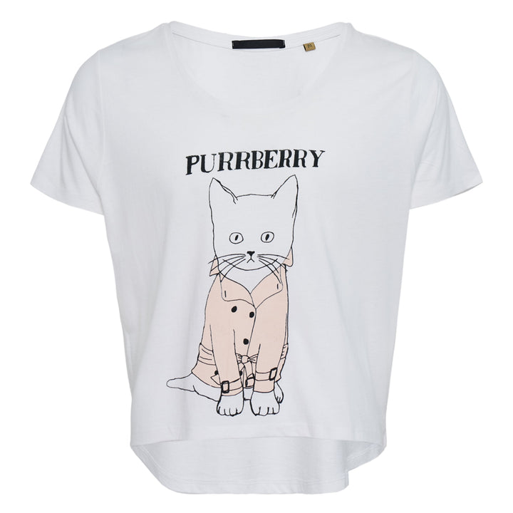 Purrberry Cat Graphic T-Shirt